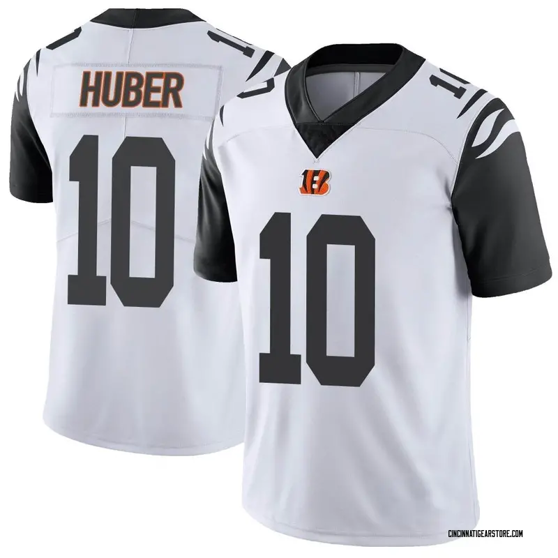 Nike Bengals 10 Kevin Huber White Color Rush Limited Jersey